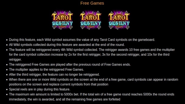 Tarot Destiny Free Spins